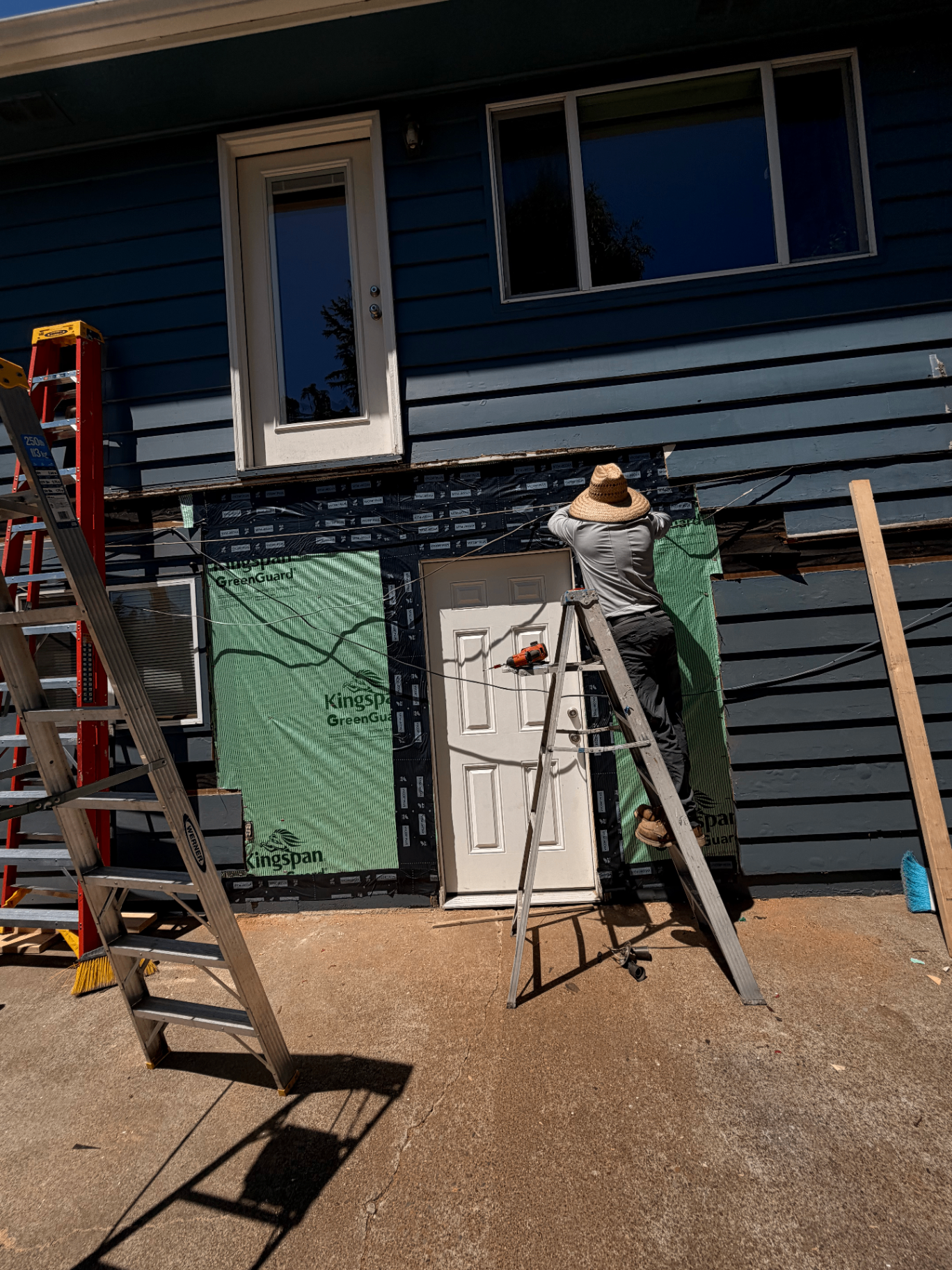 Rotten Beam and Siding Replacement — In Progress