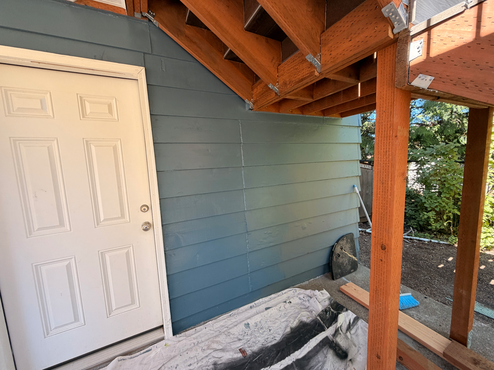 Rotten Beam and Siding Replacement — After