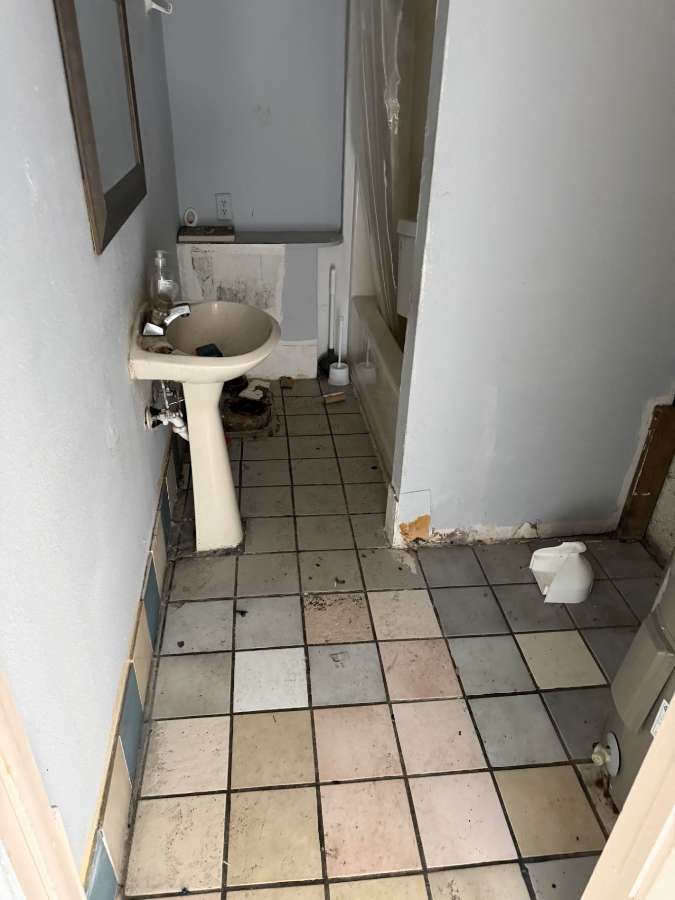 Commercial Bathroom Remodel — Before